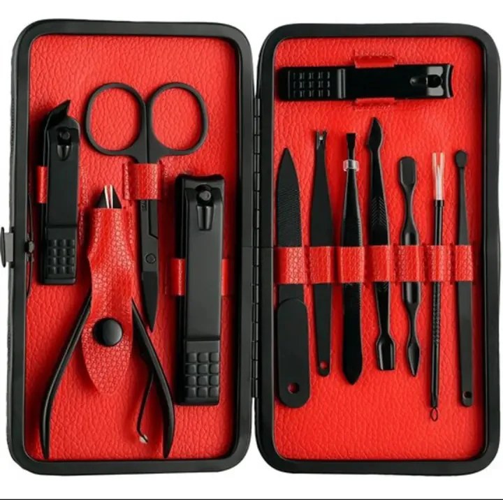 Manicure Set Pedicure Nail Clippers 12 Pieces Stainless Steel